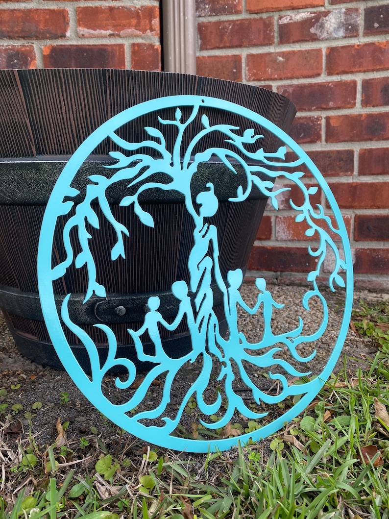 Mother Tree of Life, Metal Tree of Life, Mother with Children Wall Art, Tree of Life Decor, Mothers Day Gift, Gift Mom Grandma, Christmas