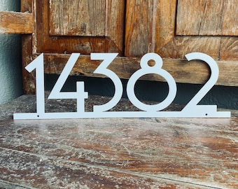 Metal Address Sign, Modern House Numbers, Personalized House Numbers, Art Deco Address, Housewarming Gift, New Home Gift, Mailbox Numbers