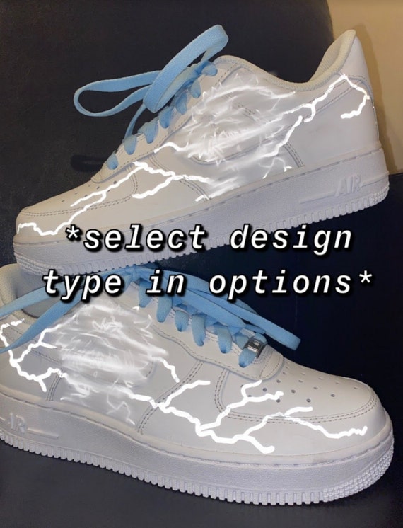 Reflective Custom Air Force 1s | Etsy 