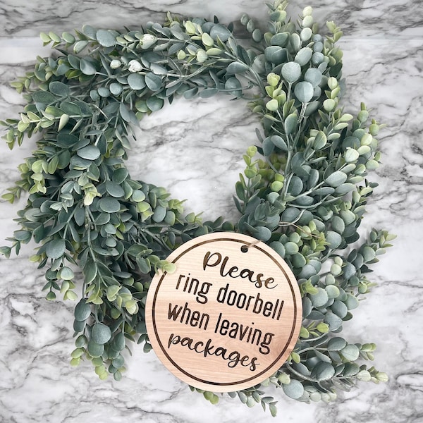 Ззо к в дверь пр оавлении посылок | Наржный знак для доставки | UPS, USPS, FEDEX или лююе | доставки посыы деревянный знак для дл хходной двери,