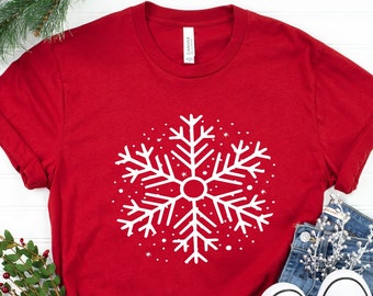 Christmas Snowflake Shirt for Women, Christmas Shirts, Snowflake Shirt, Christmas Shirt for Family, Christmas T-shirt, Shirts for Christmas