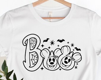 Mickey Boo Halloween Pumpkin Shirt, Halloween Shirt, Pumpkin Shirt, Cute Halloween Tees, Fall Pumpkin Tee, Pumpkin Halloween Family T-shirt