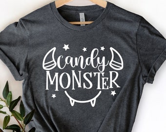 Candy Monster Shirt, Baby Halloween Shirt, Funny Halloween T-Shirt, Kids Halloween T-Shirt, Girl Boy Halloween Shirt, Baby Monster T-shirt