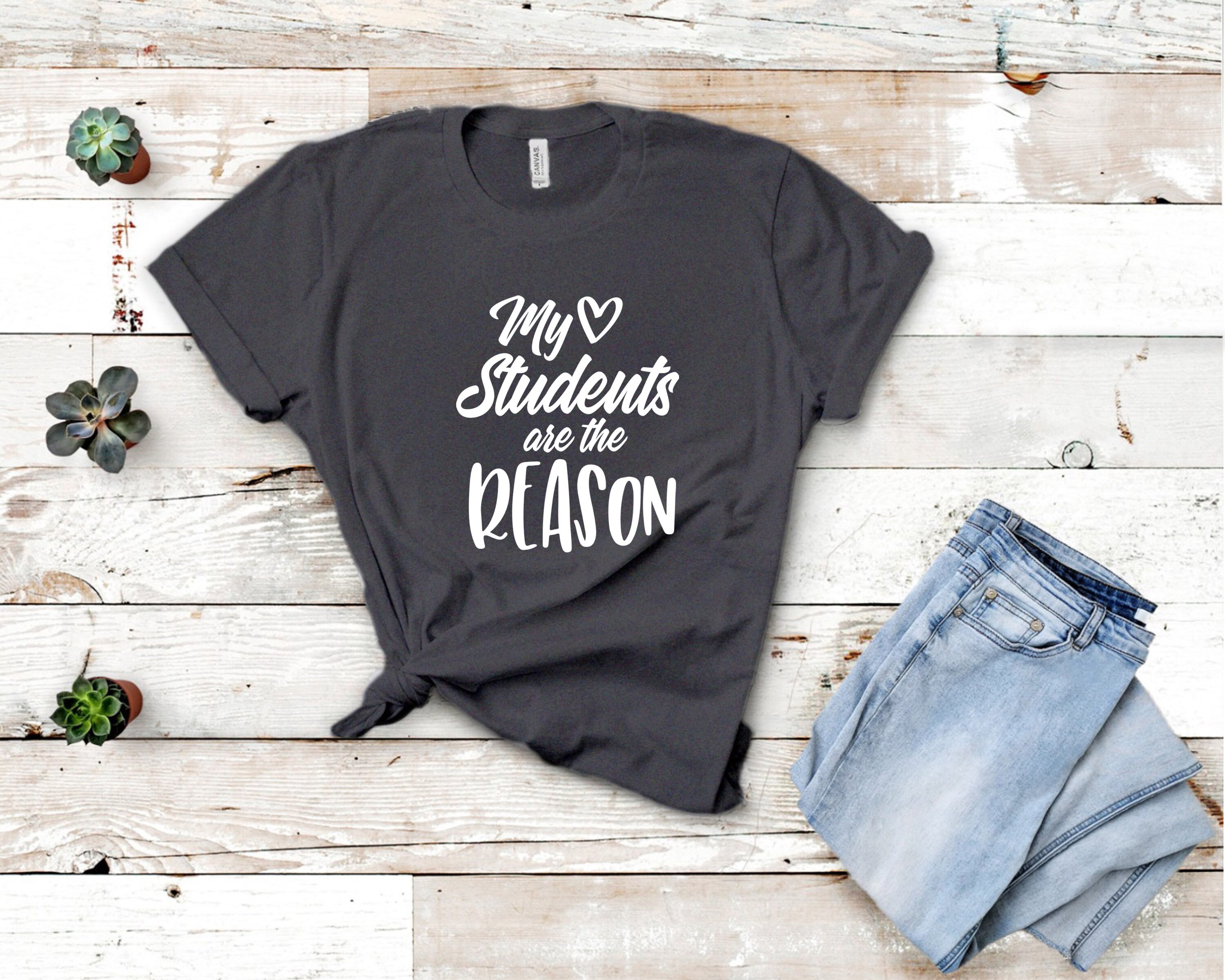 My Students Are The Reason Design T-shirt Teacher Design | Etsy