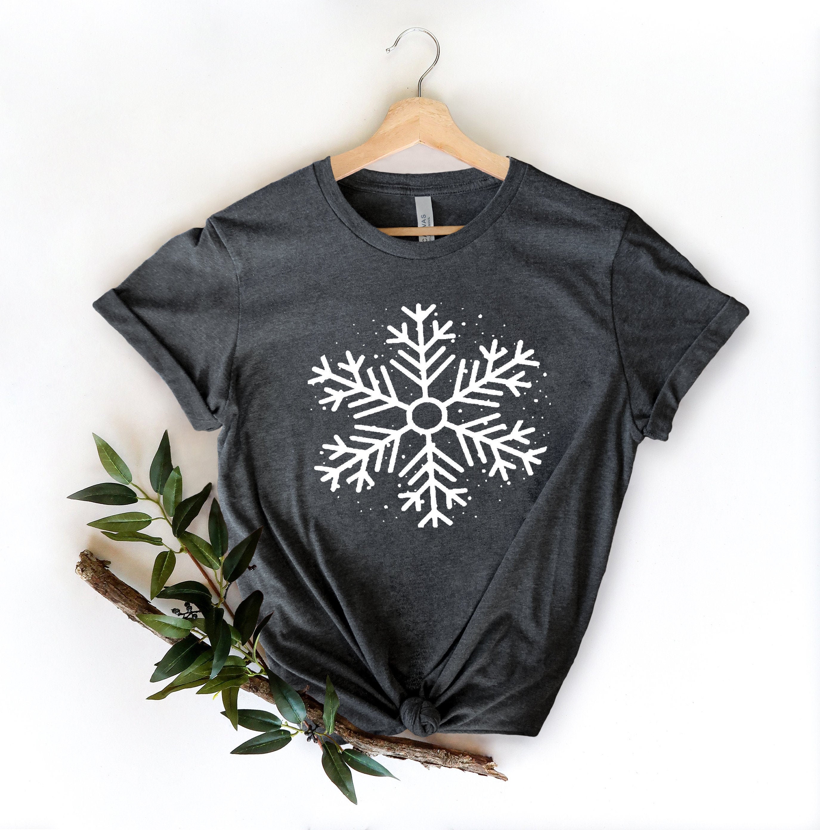 Snowflake Clothes Snowflake Shirt for Women Christmas Shirt Soft shirt | Etsy