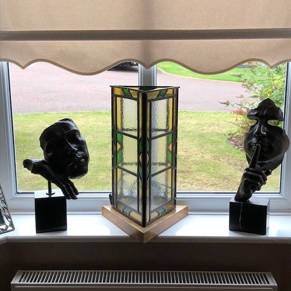 Stained Glass Lamp Etsy UK