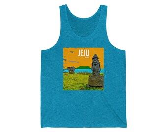 Jeju Island - Jeju-do, Korea Unisex Jersey Tank