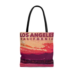 Los Angeles, California Sunset - AOP Tote Bag