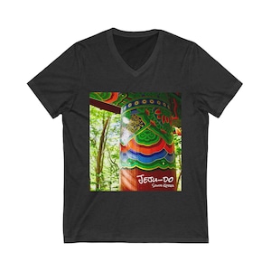 Jeju Island - Jeju-do - South Korea - Unisex Jersey Short Sleeve V-Neck Tee
