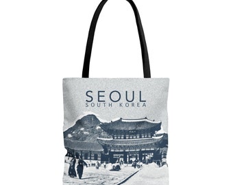 Seoul, South Korea AOP Tote Bag