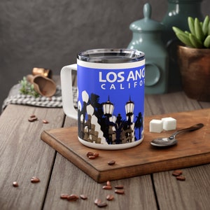 Los Angeles, Califórnia LACMA Caneca de café isolada, 10oz