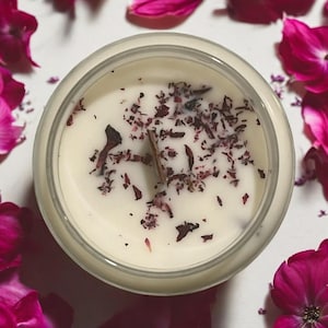 Spring Floral Candle: Coconut Wax, Geranium, Lavender, Ylang Ylang, Wooden Wick