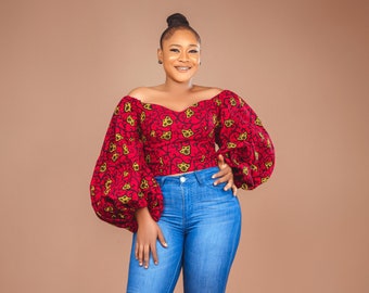 simple ankara blouse