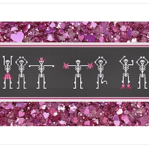 Hot to Go Skellies - Cross Stitch Pattern