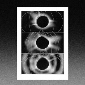 Stampa risografica del pianeta - campo magnetico