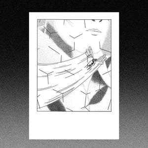 Stampa in risografia di una mosca - stile fumetto