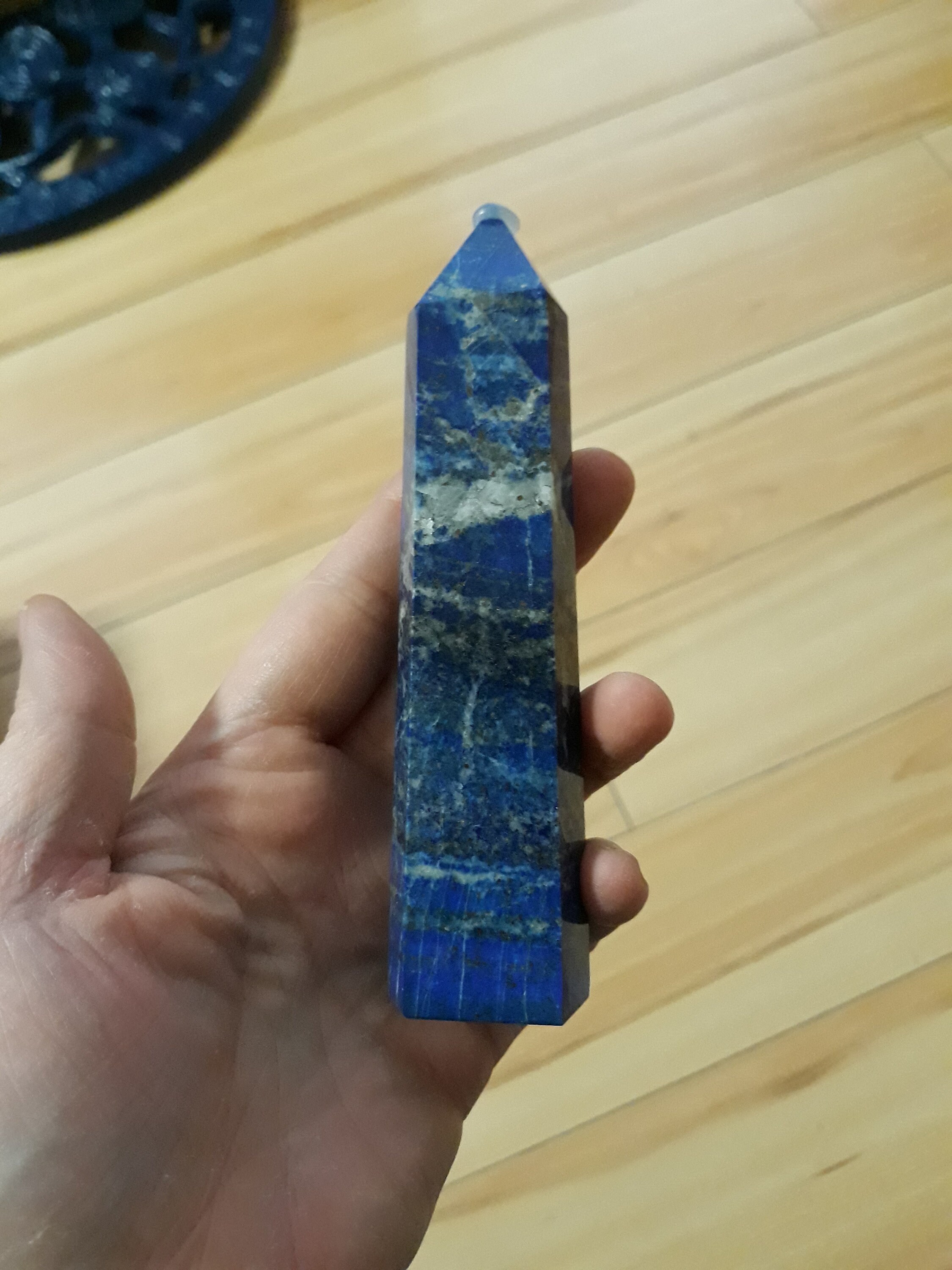 【天然石】タワー　５本セット　ラピスラズリ① 楽天市場】【持ち運びに便利な巾着袋付き！】ラピスラズリ 丸玉[20mm玉