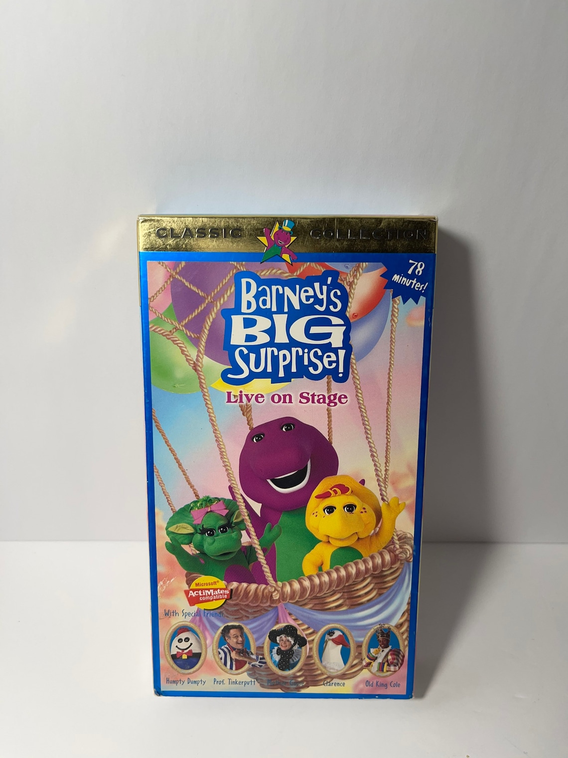 Barney Barneys Big Surprise His All New Live Stage Show Vhs Pink ...