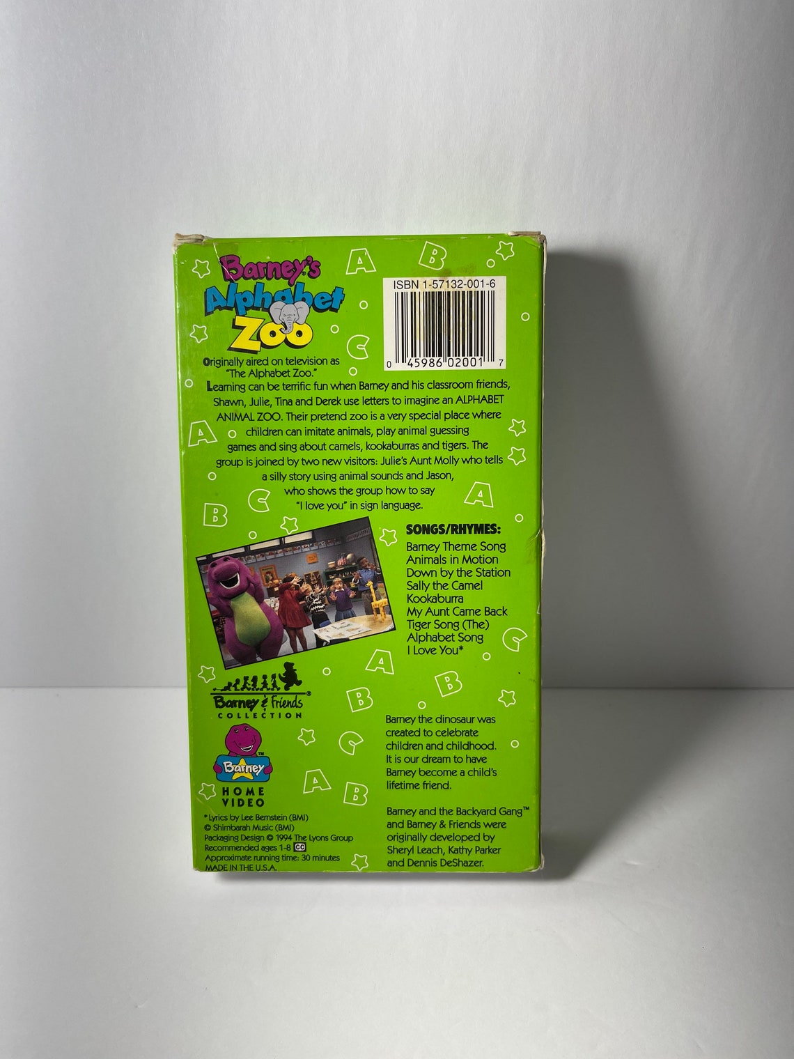 Barney & Friends Barneys Alphabet Zoo VHS | Etsy