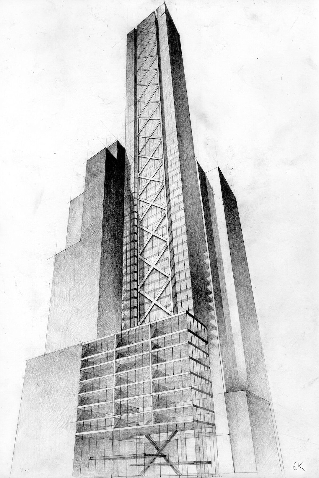 洋書 Architects' Drawings: A Selection of Ske Architects' Drawings: A Selection of Sketches by World
