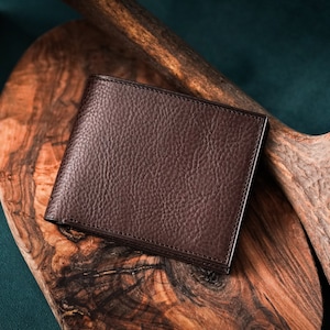 Cartera de piel de lujo, solo tarjetas y billetes, tarjetero, cartera de piel fina, personalización gratuita. Cartera de cuero de lujo, Regalo para él