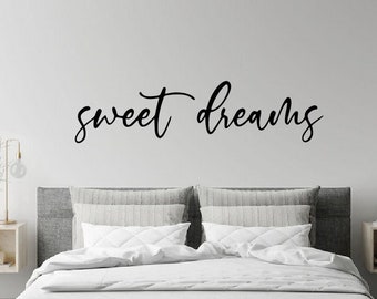 Sweet Dreams Metal Words | Metal Wall Decor | Ensix Metal Design | Bedroom and Living Room Decor | Home Decor | Handmade Decor