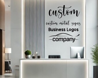 Custom Metal Business Logo Sign: Personalized Company Decor