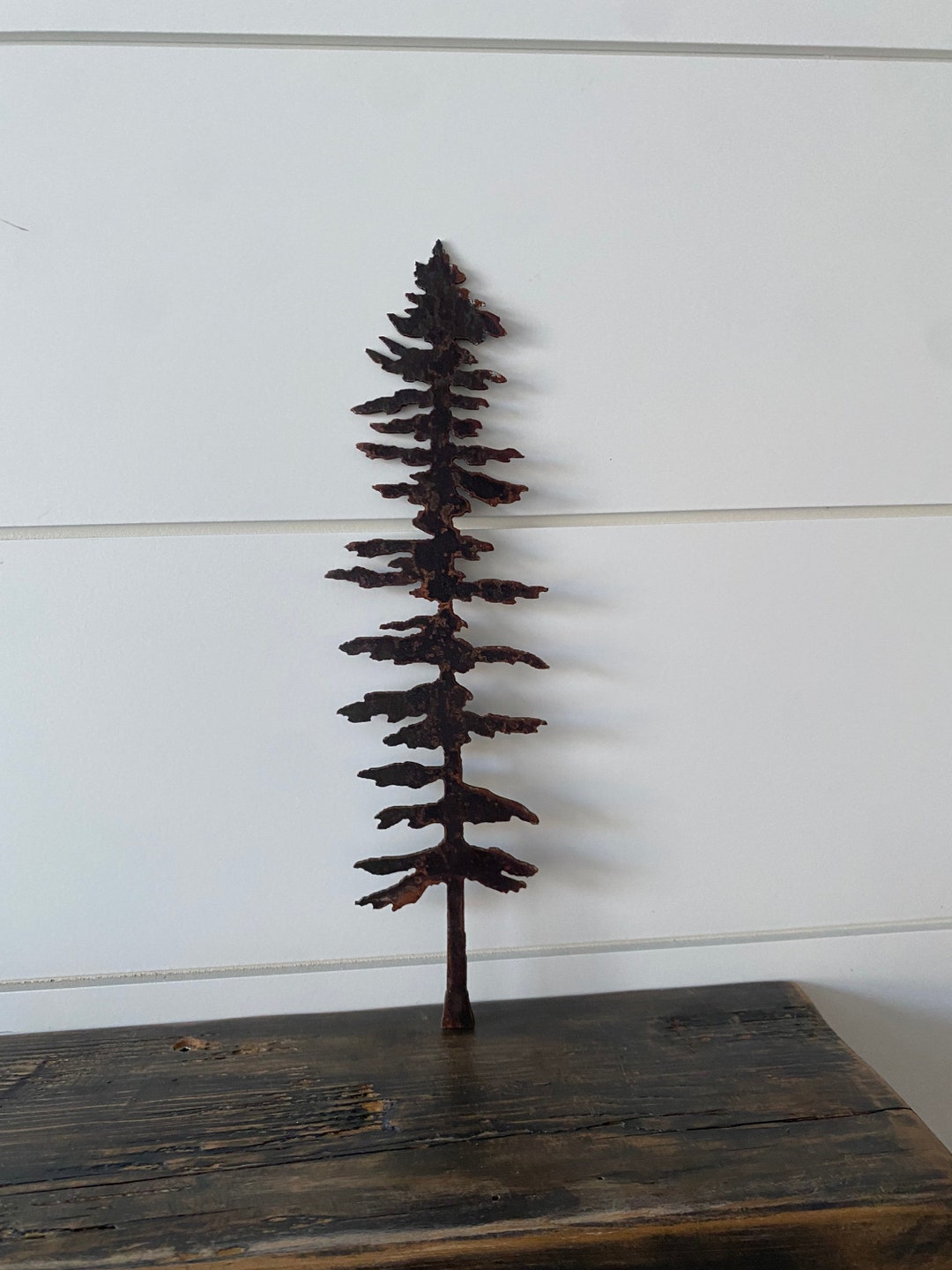 Rustic Rusty Single Sitka Metal Tree Wall Art Tree Art Metal Art Corten
