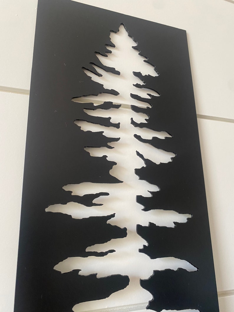 Single Sitka Metal Tree Wall Art Tree Art Metal Art Etsy