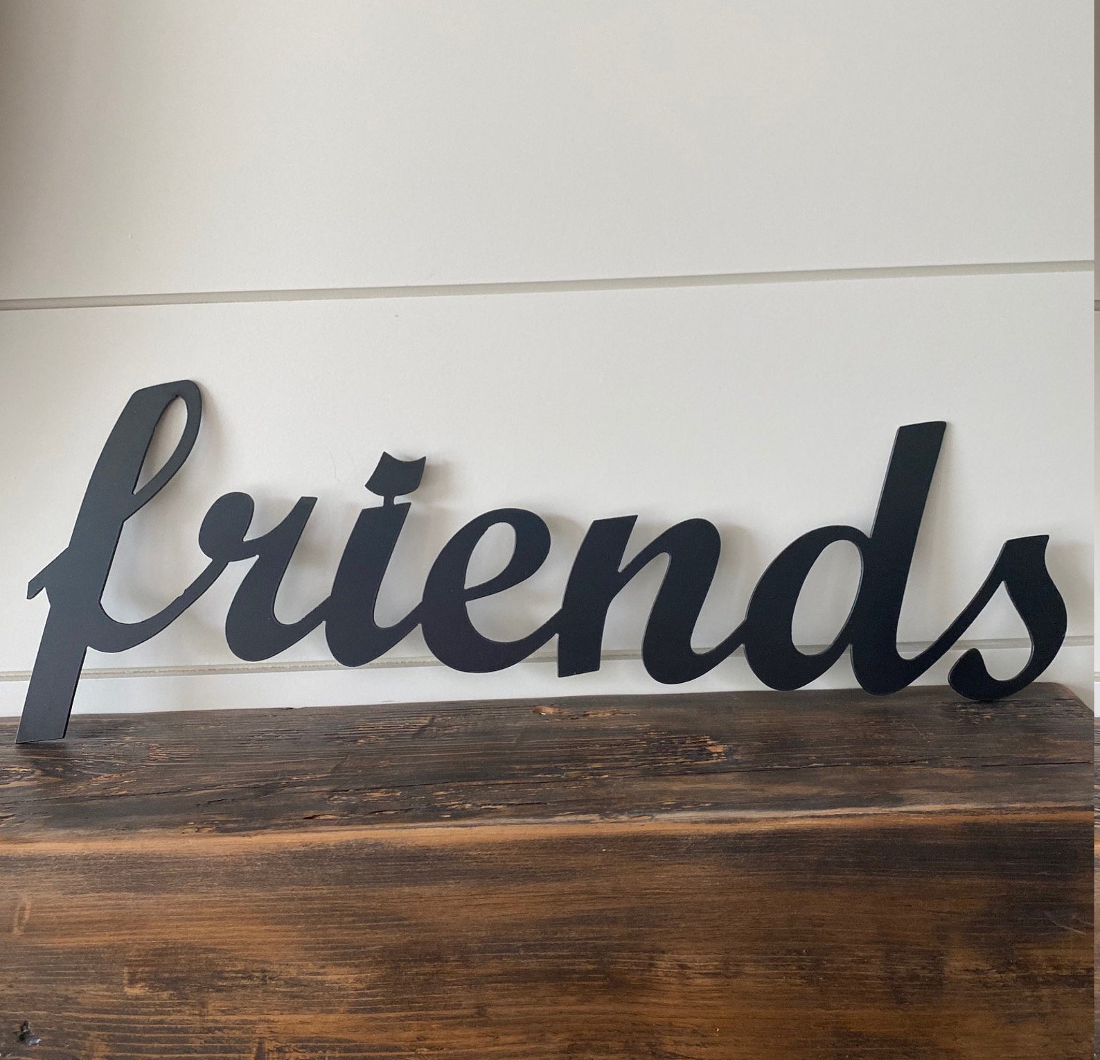 Family & Friends Metal Script Art Steel Home Decor | Etsy