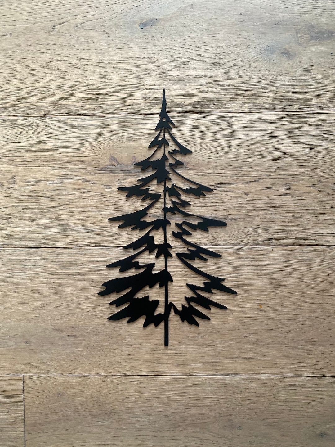 Single Cedar / Fir Metal Tree Wall Art Fir Tree Art Metal Art Christmas