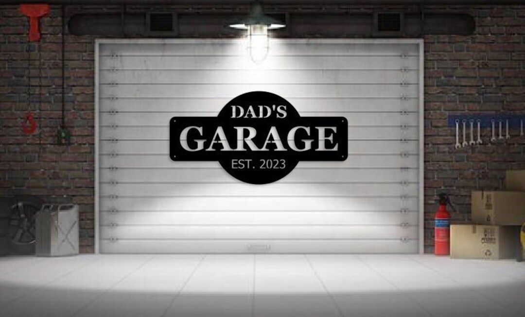 Gifts for Men Personalized Dads Garage Gift for Him Custom Garage Sign