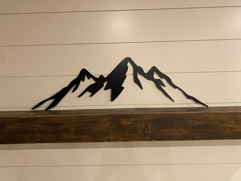 Metal Mountain Wall Decor Range Home Decor Art Etsy