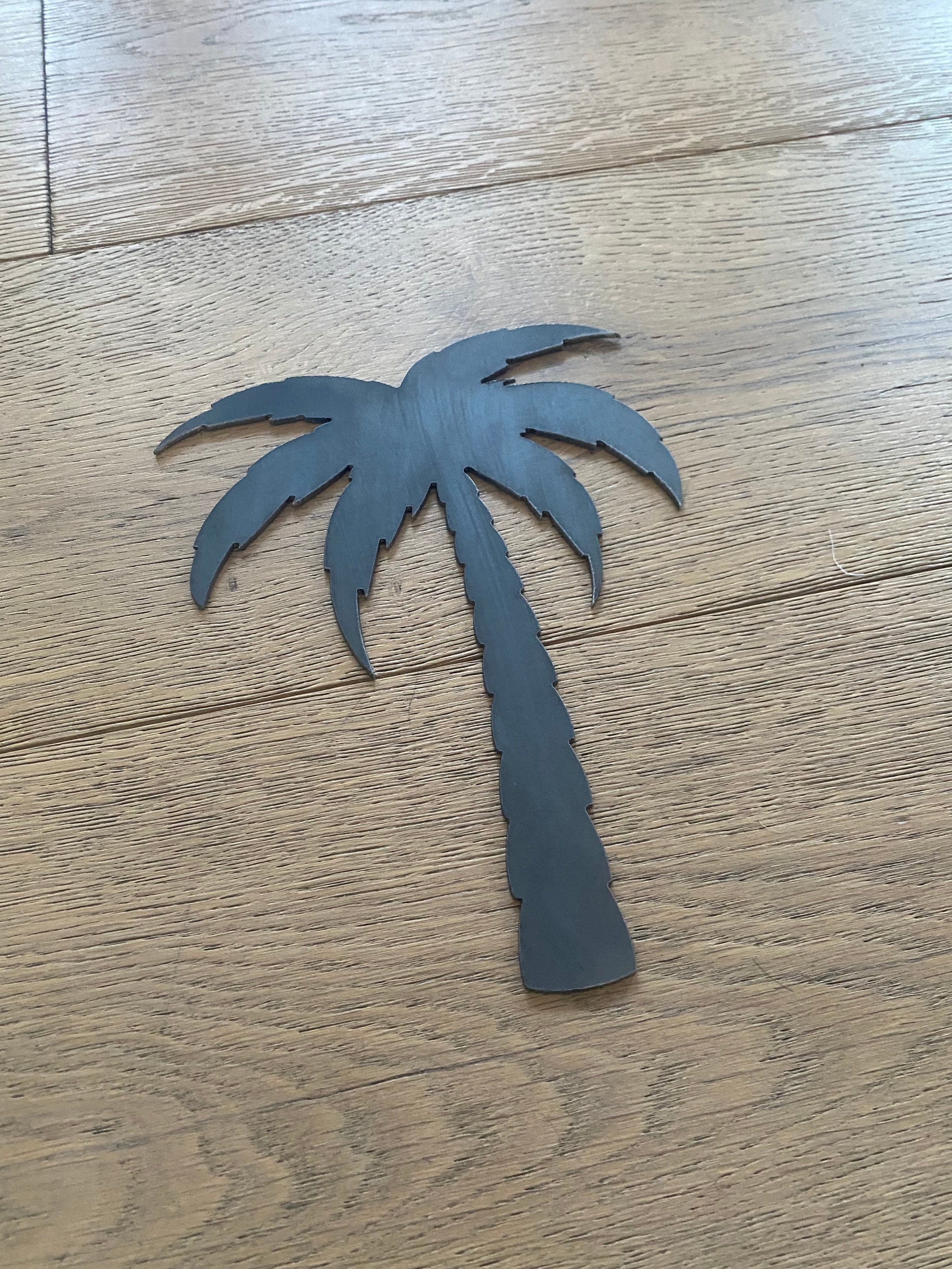 Palm Tree Metal Tree Wall Art Tree Art Metal Art Ensix Etsy