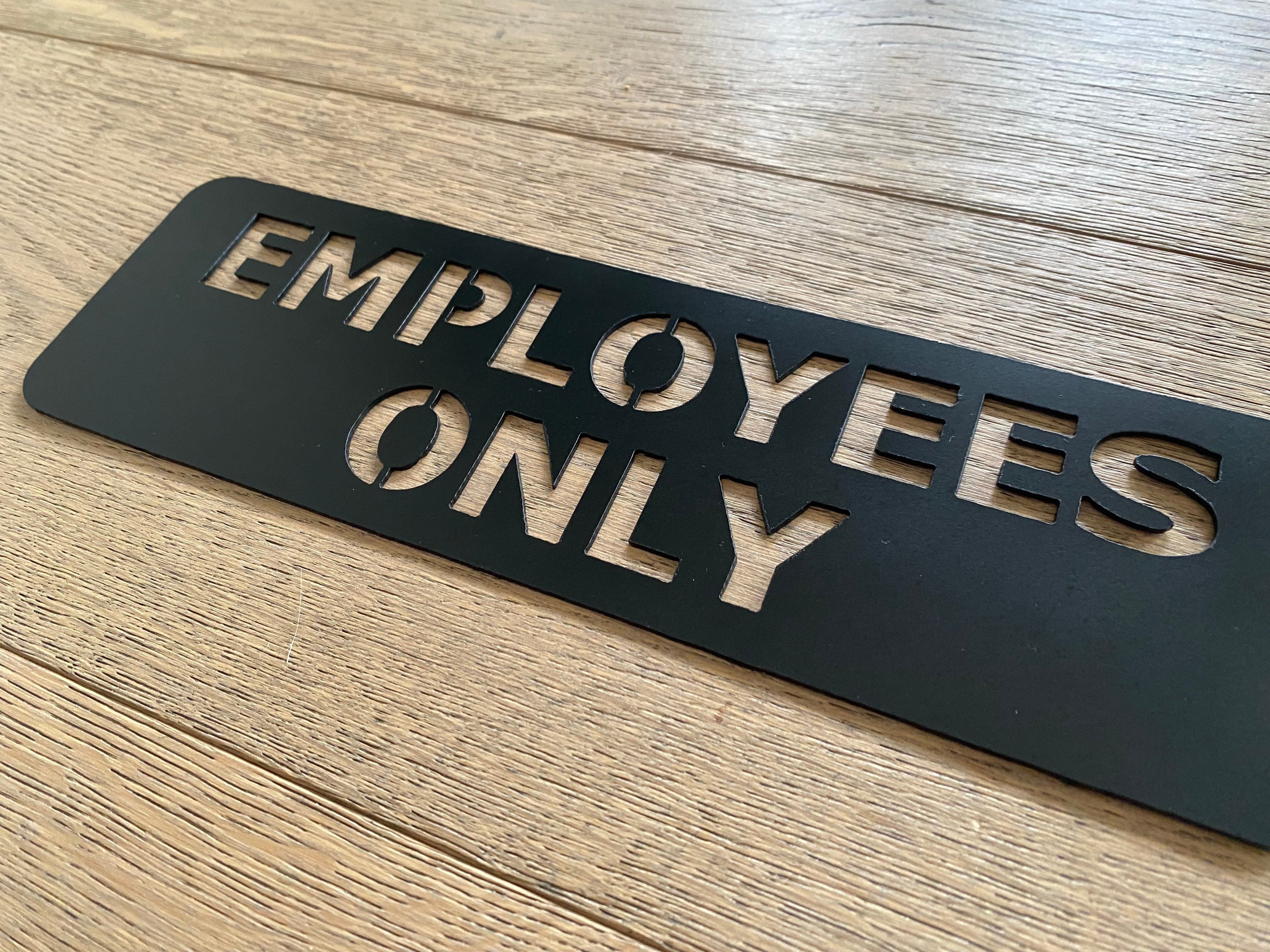 Employee Only Metal Door Room Sign Personalized Decor - Etsy Canada