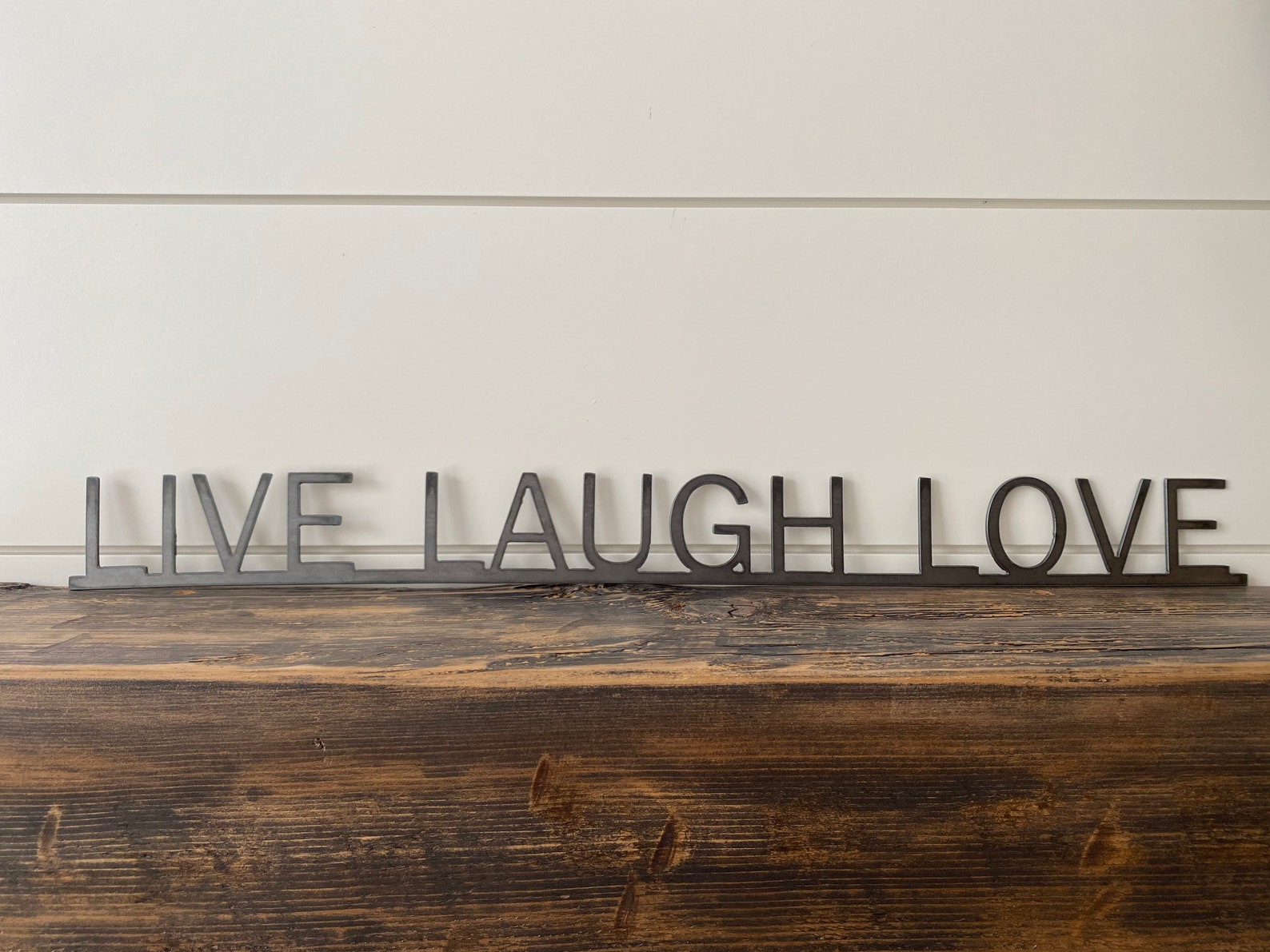 LIVE LAUGH LOVE Metal Sign Wall Art Modern Art Etsy