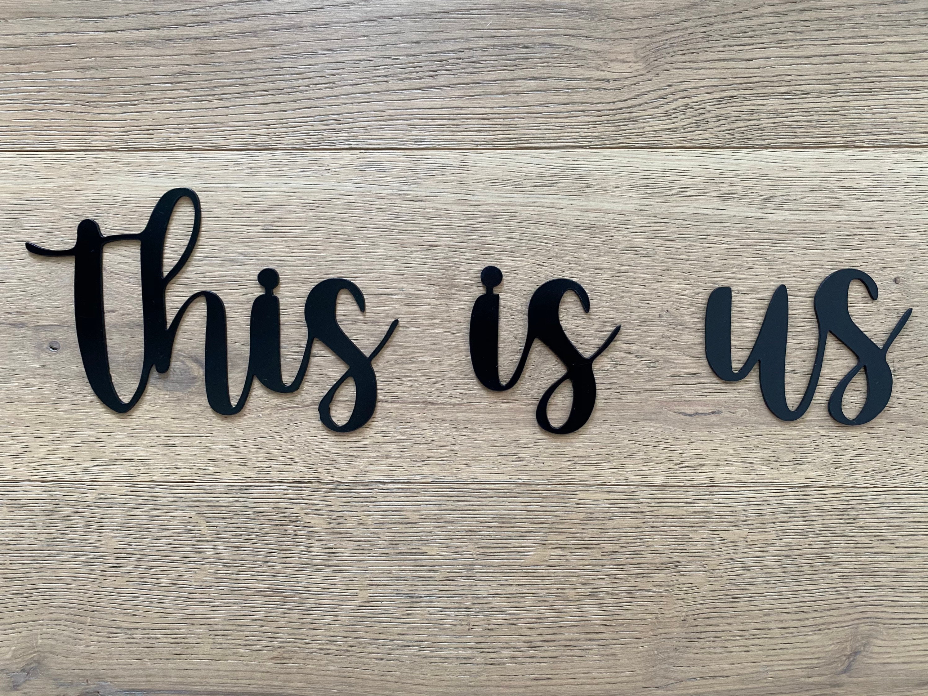 This Is Us Metal Word Metal Wall Art This Is Us Word sign Etsy
