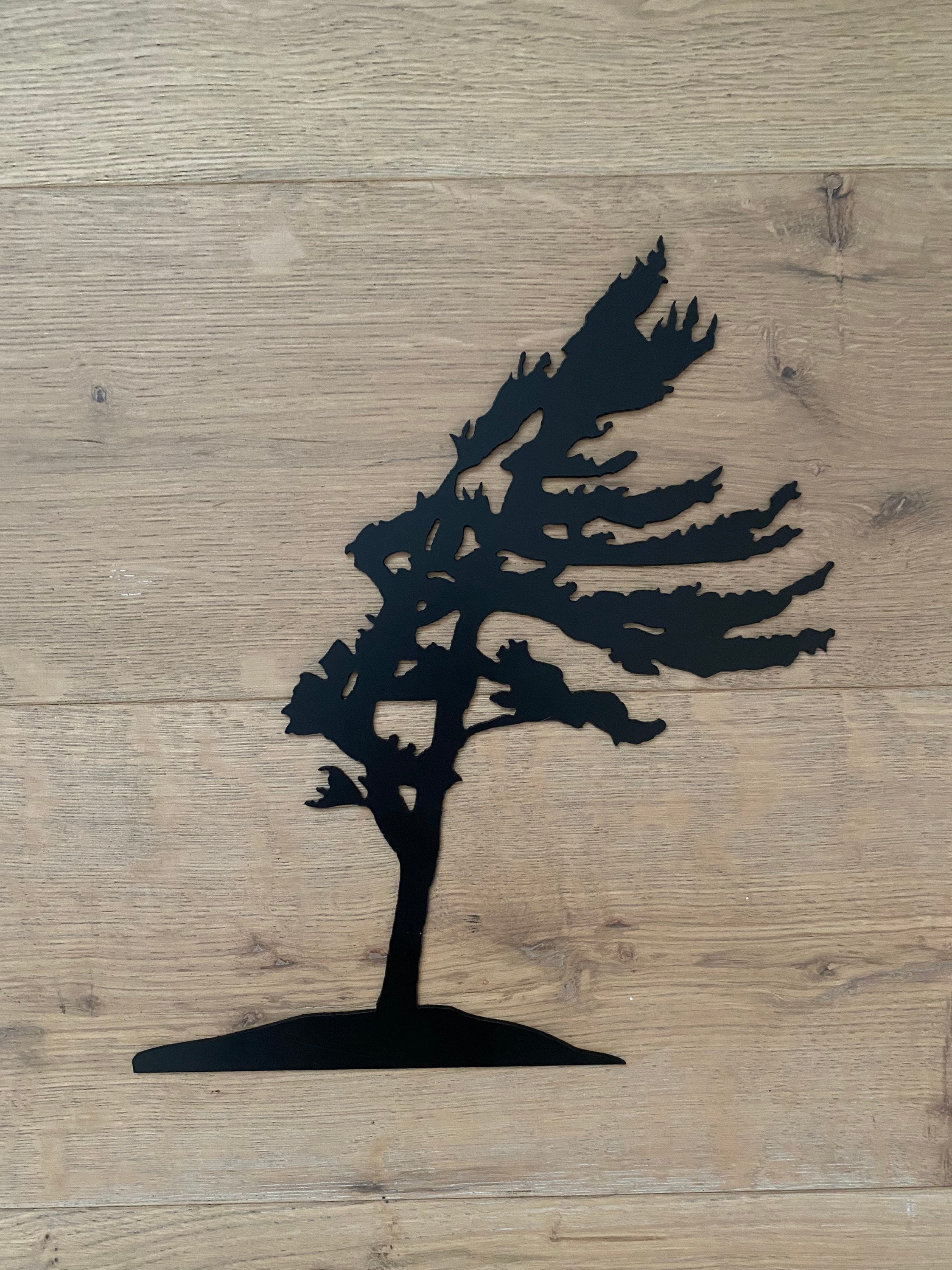 Windswept Tree Metal Wall Art: Ensix Metal Design - Etsy