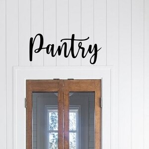 Rustic Metal Pantry Sign - Farmhouse Kitchen Wall Decor - Modern Metal Pantry Sign - Cozy Kitchen Decor - Gift for Her - Gift for Mom