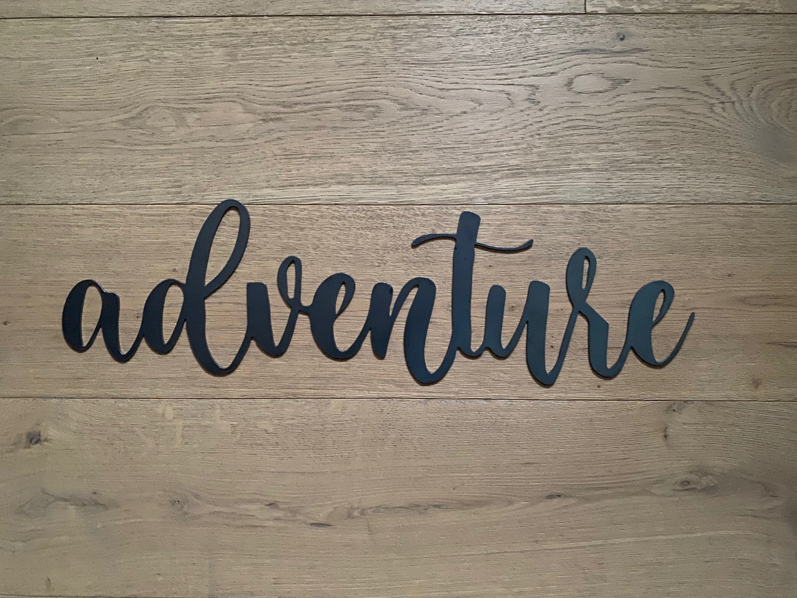 Adventure Metal Word Metal Wall Art Adventure Word Sign Etsy