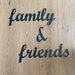 Family & Friends Metal Script Art, Steel Home Decor - Etsy