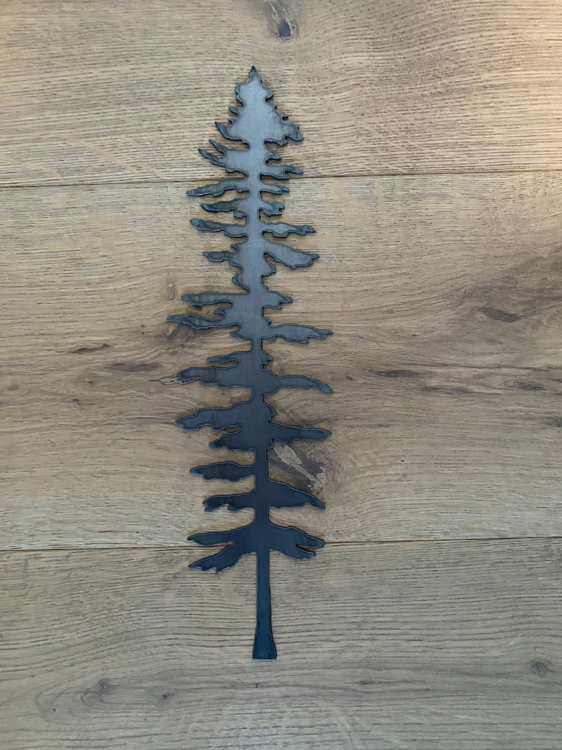 Single Sitka Metal Tree Wall Art Tree Art Metal Art Etsy