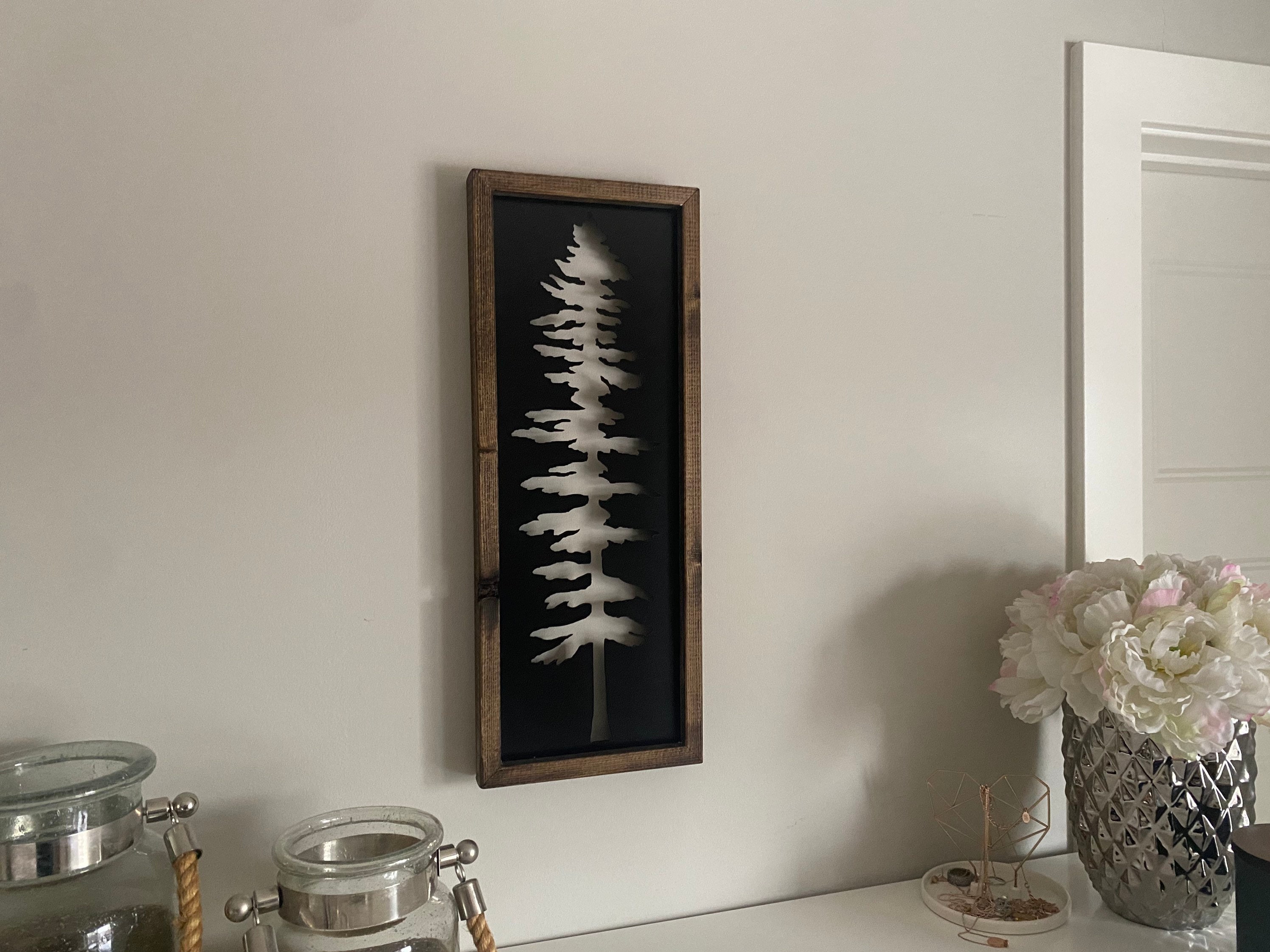 Single Sitka Metal Tree Wall Art Tree Art Metal Art Etsy