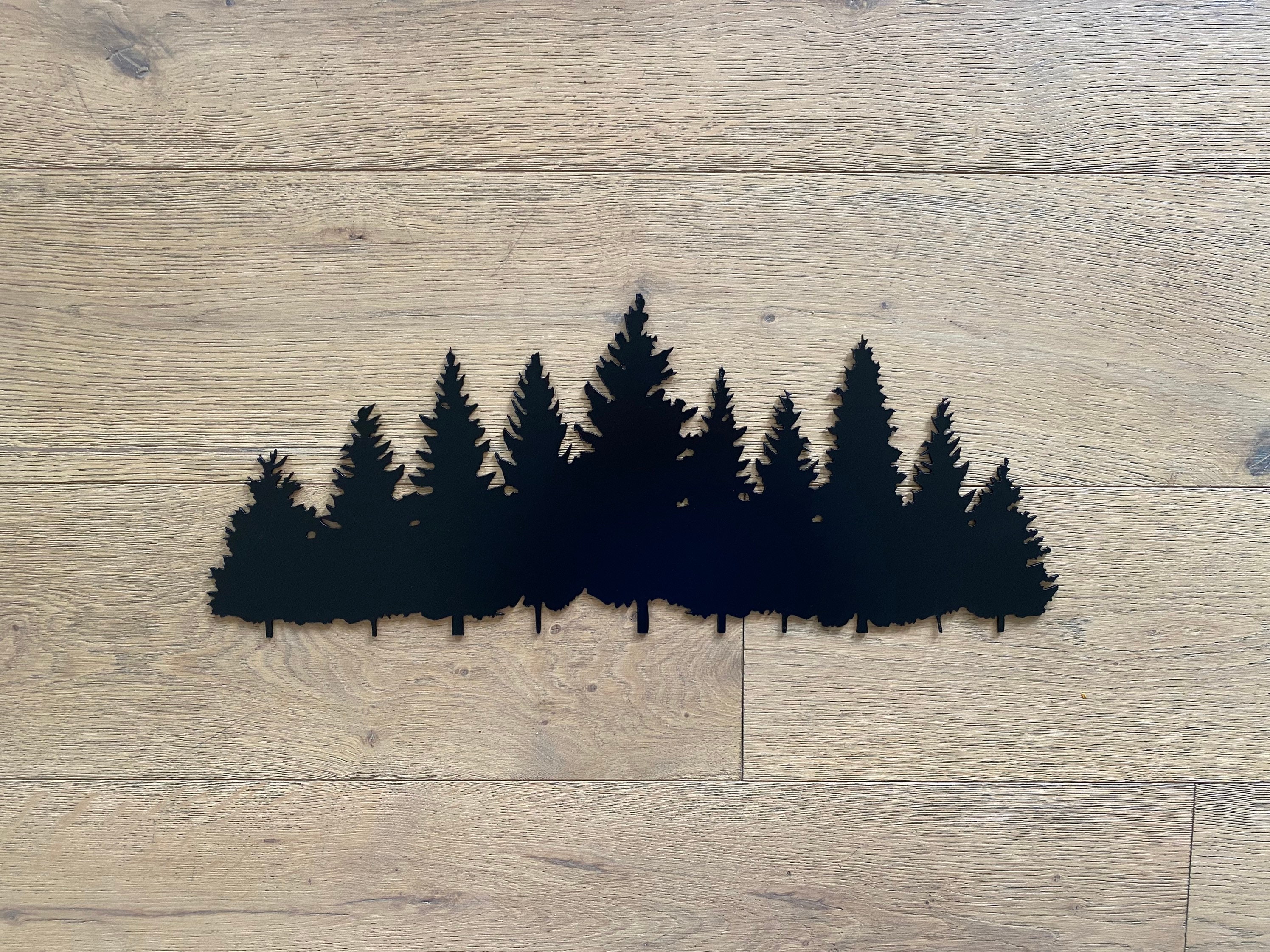 Metal Tree Line Wall Art | Line of Trees - Etsy Canada