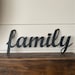 Family & Friends Metal Script Art, Steel Home Decor - Etsy