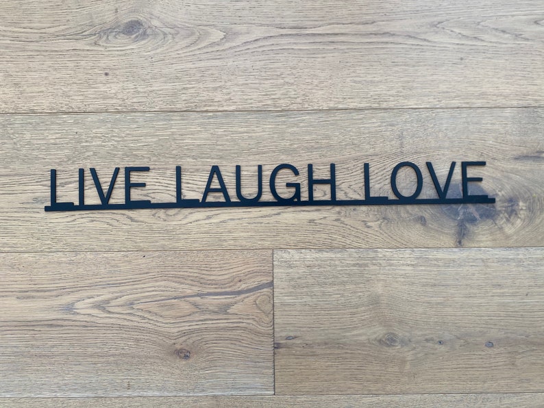 LIVE LAUGH LOVE Metal Sign Wall Art Modern Art Etsy