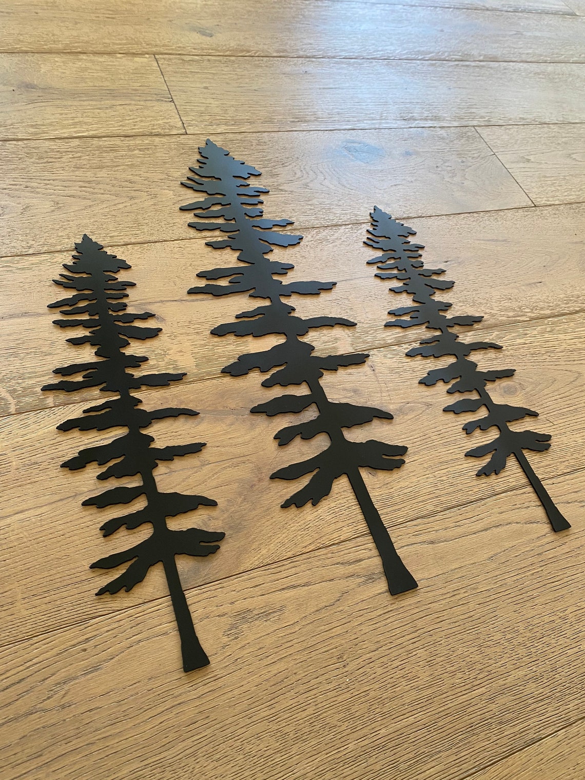 Sitka Trees Set of Metal Tree Wall Art Pieces 3 Etsy