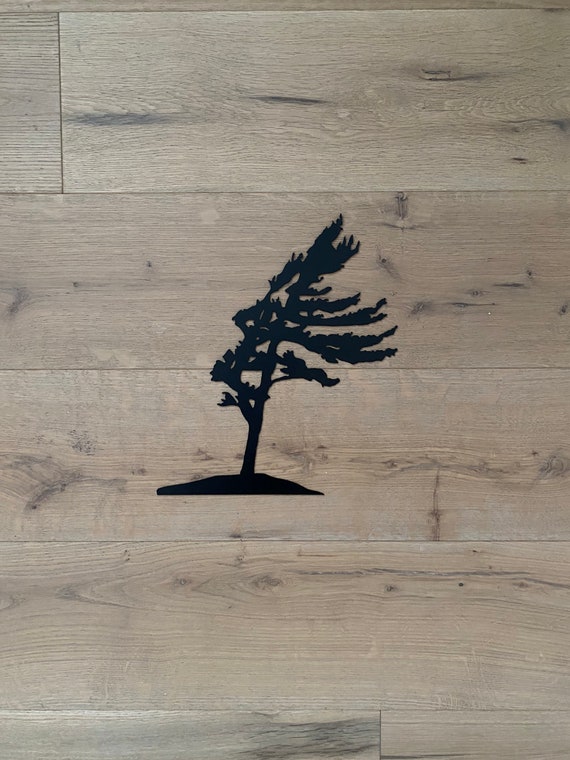 Windswept Tree Metal Wall Art: Ensix Metal Design - Etsy