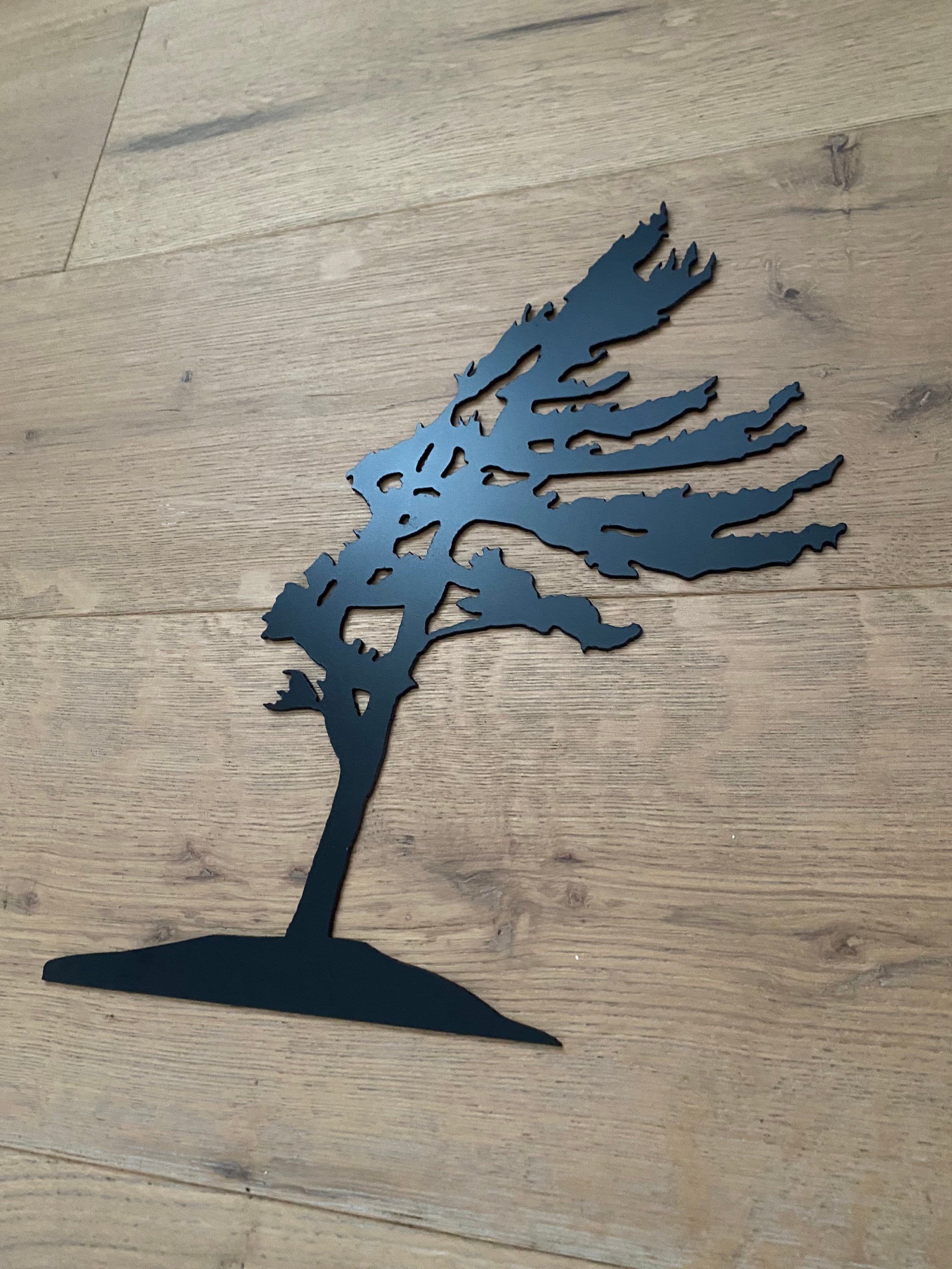 Windswept Tree Metal Wall Art: Ensix Metal Design - Etsy Canada