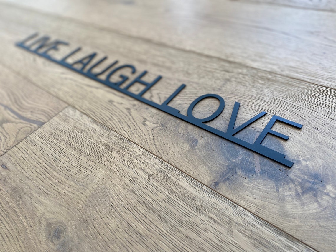 LIVE LAUGH LOVE Metal Sign Wall Art Modern Art Etsy